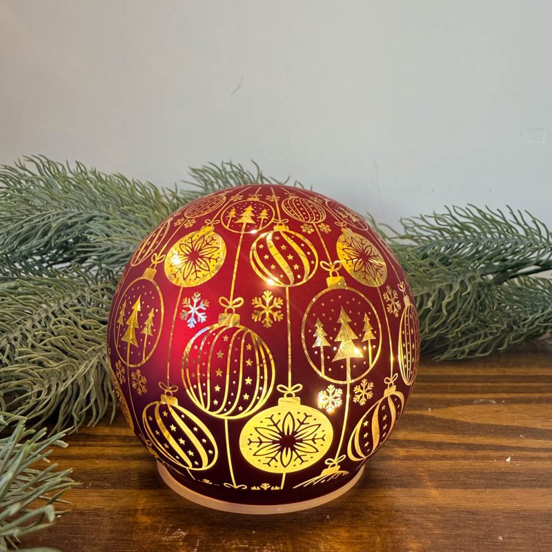 Lampada Sfera luminosa rossa 10cm
