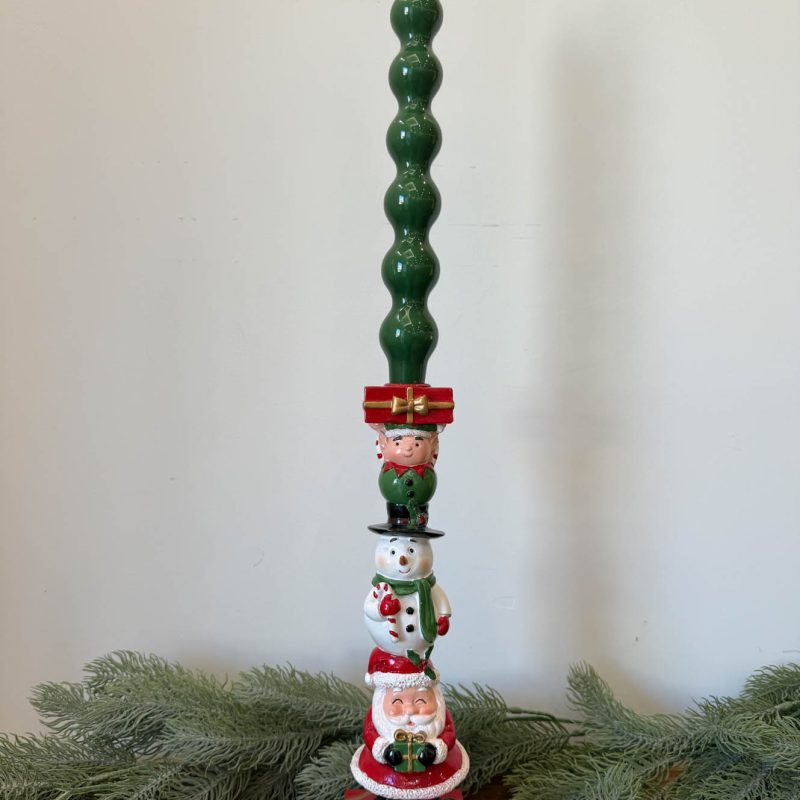 Portacandela con Babbo natale